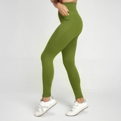 Calça Feminina Academia Legging bolso lateral verde
