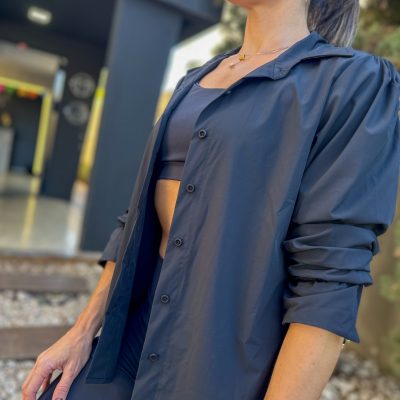 Camisa alongada poliamida