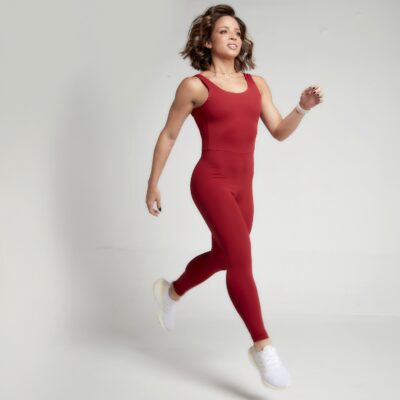 Macacão longo Feminino Costas Aberta Fitness Academia Esportivo